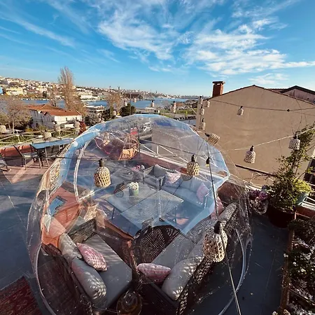 Lägenhet Waterfront By The Tram - Terrace With Dome & Golden Horn View In Fatih Istanbul